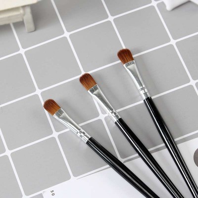 8 years Professional single eye shadow brush with wooden handle private label makeup brush