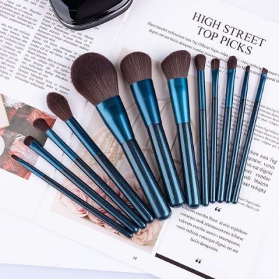 Private Label professional  9pcs soft natural animal hair makeup Brush sets eye shadow makeup Brush set