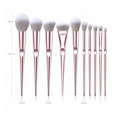 HOT Trend 2021 new design 10Pcs Private Label vegan makeup Brush kit eye Pink other Professional Make up Brushes Sets