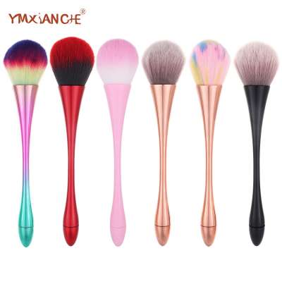 Best selling on Amazon 2020 Nano synthetic fiber colorful brushes nail brush professional single brush