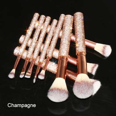 HOT Sale Rhine-stone Brushes Diamond Cosmetic tools Foundation Brush Makeup soft bristles make up brush