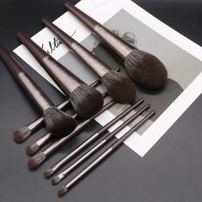 Factory direct  10 pcs Pure Animal Hair powder, eye shadow, foundation brush Makeup Brushes set