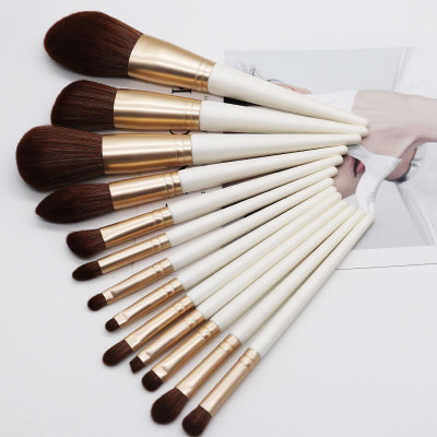 Hot selling style product 13pcs animal soft hair makeup brush set eye shadow brushes makeup set